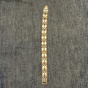 Royal Chain Inc. stainless steel and gold Mens bracelet